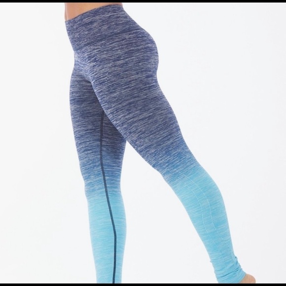 ELECTRIC YOGA•blue faded ombré leggings woman L - Picture 2 of 7